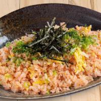 Mentaiko Fried Rice · Spicy cod roe egg and scallion.