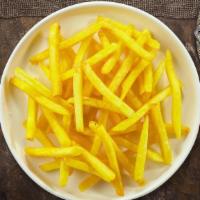 De Plain De Plain Fries · (Vegetarian) Idaho potato fries cooked until golden brown garnished with salt.