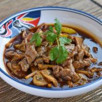 Beef With Mushrooms · Hot and spicy.