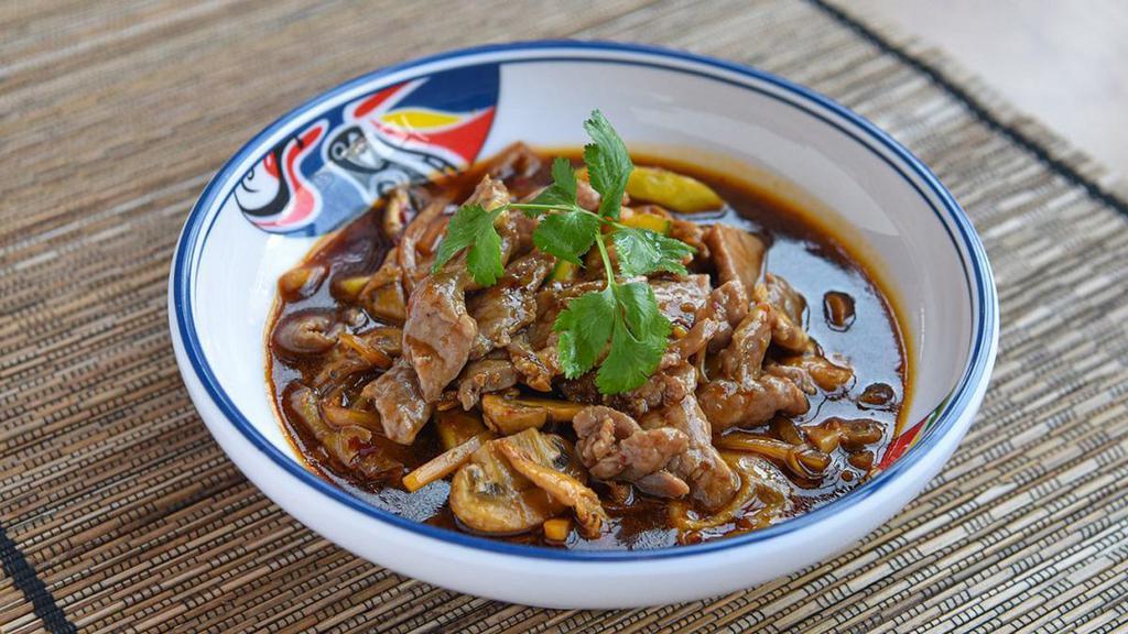 Beef With Mushrooms · Hot and spicy.