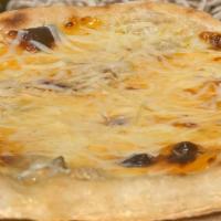 Quattro Formaggi · 12” Bianca Pizza, Gorgonzola, Fior di Latte Smoked Mozzarella