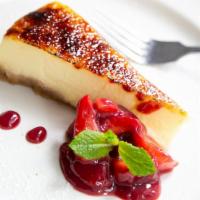  New York Cheese Cake · Ricotta Cheesecake, Fresh Strawberries
