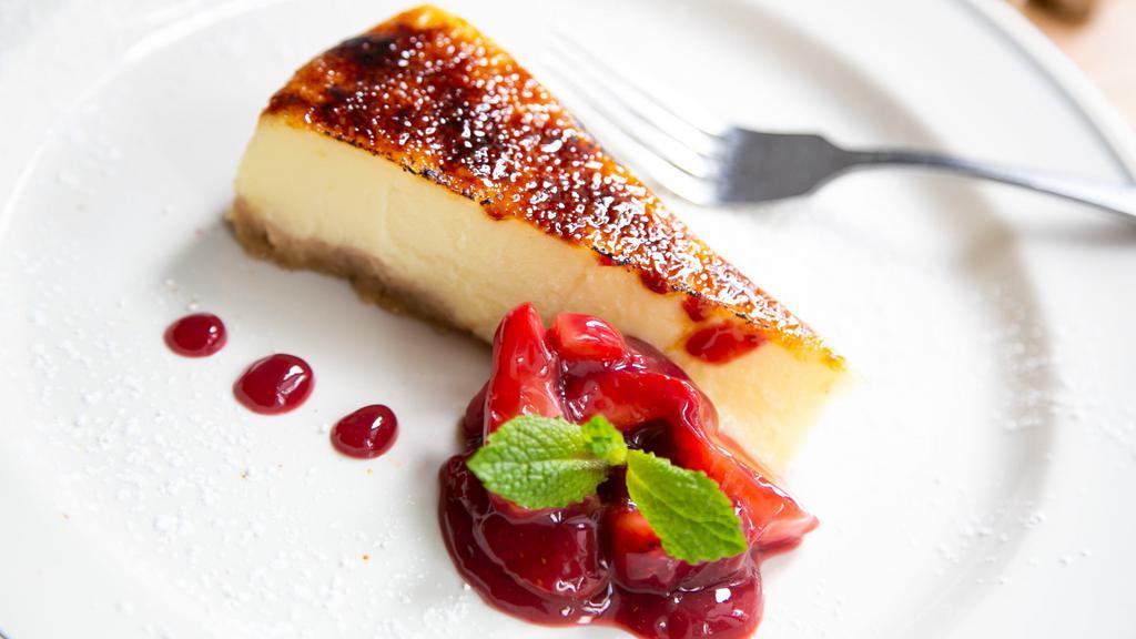  New York Cheese Cake · Ricotta Cheesecake, Fresh Strawberries