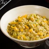 Garlic Rice · Fried Rice, Ponzu Butter, Egg, Scallion
