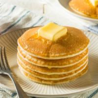 Classic Pancakes · Three, smooth homestyle pancakes.
