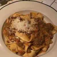Tagliattelle With Bolognese	 · TAGLIATTELLE BOLOGNESE	
Traditional Bolognese Sauce