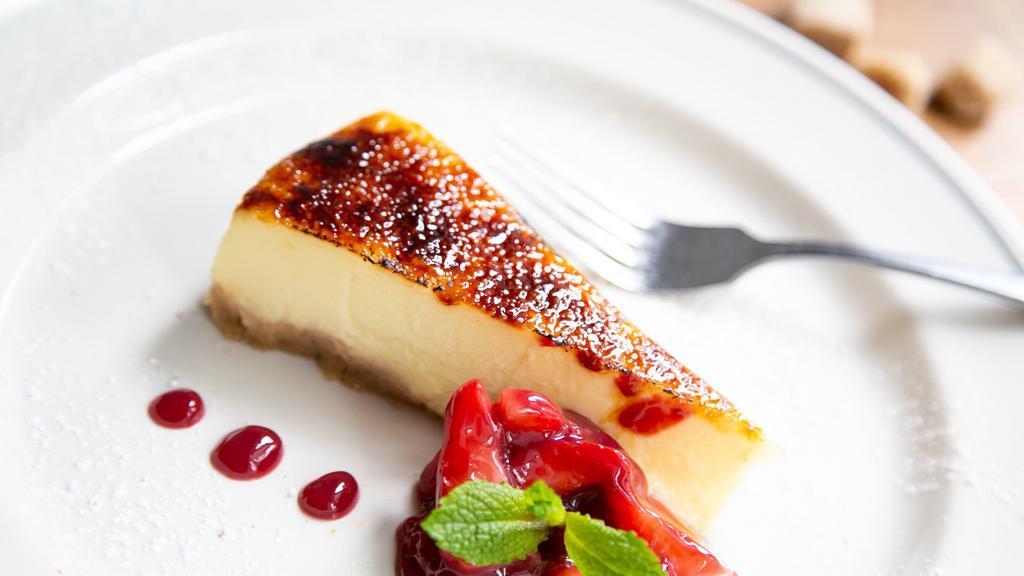 Ricotta Cheesecake · Ricotta Cheesecake, Fresh Strawberries