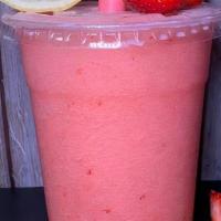 Frozen Lemonade · A slushie-like lemonade drink.  Citrusy, tart, and sweet in all the right ways.  Also comes ...