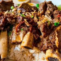 Chubby Rib Bowl · Rice bowl comes with 3 pieces of Fooki's signature braised beef rib, beef shank, comes a swe...