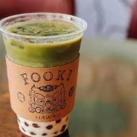 Luv You So Matcha (Iced) · Premium Matcha latte, sweetened by house-made brown sugar syrup. (Amber boba is not availabl...
