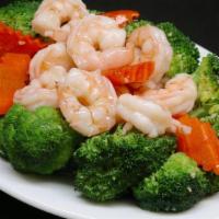 Shrimp With Broccoli & Vegetables · 
