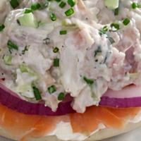 Whitefish Salad · Smoked freshwater whitefish salad with a choice of a side