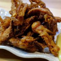 Fried Squid Legs · Deep fried squid legs.
