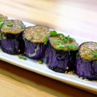 Miso Eggplant (Vegetarian) · Eggplant with homemade miso sauce.
