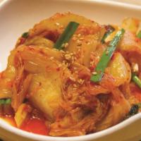 Kimchi (Vegetarian) · Korean style spicy cabbage.