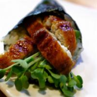 Hand Roll - Eel · Grilled eel, radish sprouts with sushi rice.