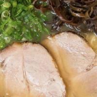 Classic Ramen · Pork slices, scallion, kikurage mushroom (classic recipe since 1963).
⋆Additional toppings w...
