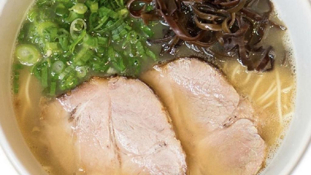Classic Ramen · Pork slices, scallion, kikurage mushroom (classic recipe since 1963).
⋆Additional toppings will be charged.
Choose from the Add Toppings list.