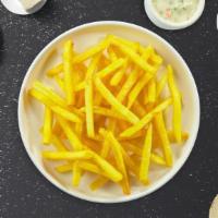 Home Fries · (Vegetarian) Thick-cut potato fries cooked until golden brown and garnished with salt.