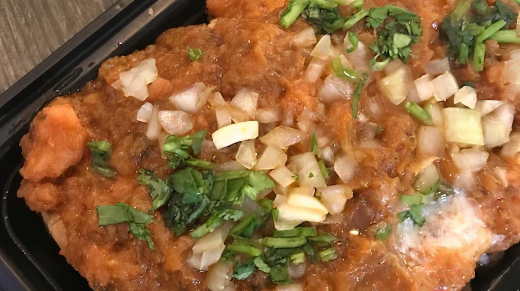 Masala Bun Pav With Chips · Flavorful vegetarian sloppy joe served between bread.