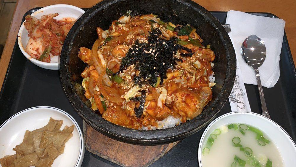 🌶️Spicy Kimchi Beef Soondoobu Jjigae / 소고기 김치 순두부 찌개 · Kimchi beef tofu stew, comes with rice and kimchi, spicy.🌶️