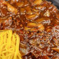 🌶️Sachun Jjajang Noodle / 사천 짜장면 · Spicy black bean noodle with pork.🌶️