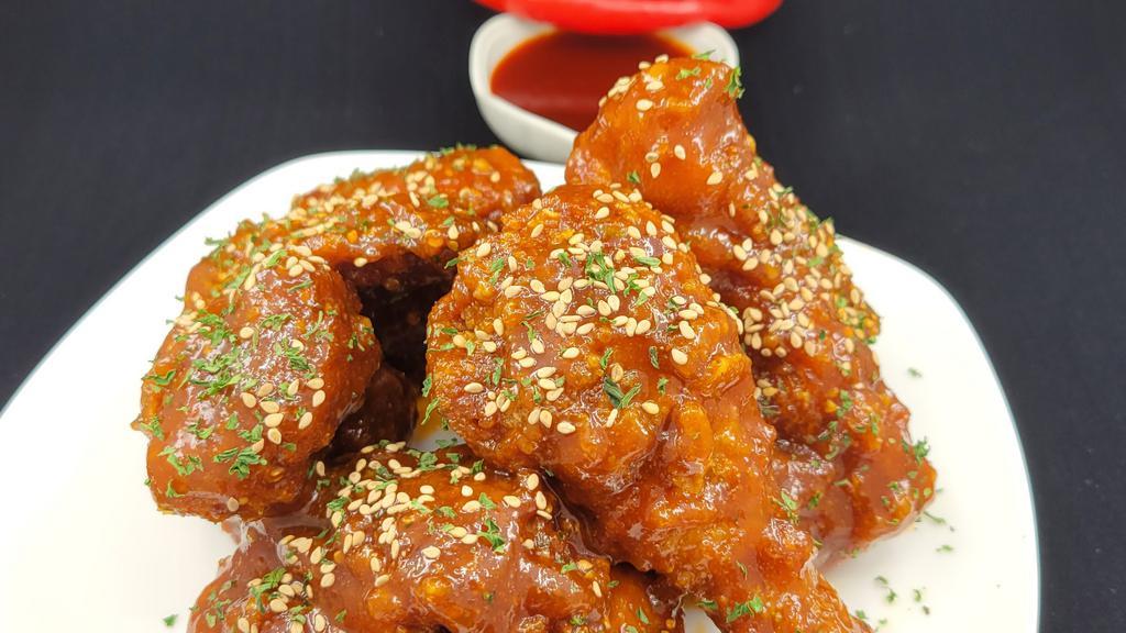 🌶️🌶️Hot Sweet & Spicy Chicken / 핫 양념 치킨 · Extra fire sweet and spicy spicy chicken.🌶️🌶️