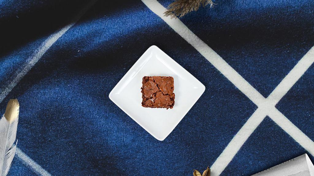 Chewy Brownie · Soft and tender in the interior with chewy edges.
