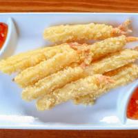 Shrimp Tempura  · 6 pc. With sweet chili dipping sauce.