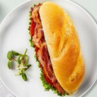 Blt Babe Sandwich · Beef bacon, lettuce, tomato, and mayo served on a roll.