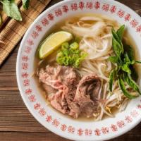 House Special Noodle Soup · Choices of beef. Served with beef broth soup, onions, scallions, and lemon, basil and bean s...
