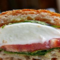 Mozzarella Di Bufala Sandwich
 · With ripe tomatoes and basil, served with olive oil and balsamic vinegar.