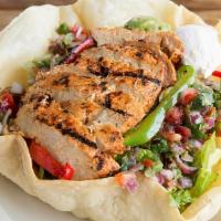 Vegetarian Fajita Burrito Bowl · Burrito Bowl with your choice of base, fajitas, black beans, pico de gallo, and crema.