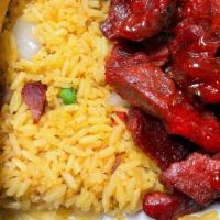 Boneless Spare Ribs Combo · Served with pork fried rice and pork egg roll.