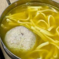 Chicken Soup · Matzoh Ball and Noodles.