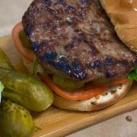 Supreme Burger · Classic beef patty, lettuce, tomatoes, pickles, thousand island