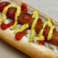 Hot Dog · Topped Your Way. (Ketchup, Mustard, Sauerkraut, Cole Slaw)