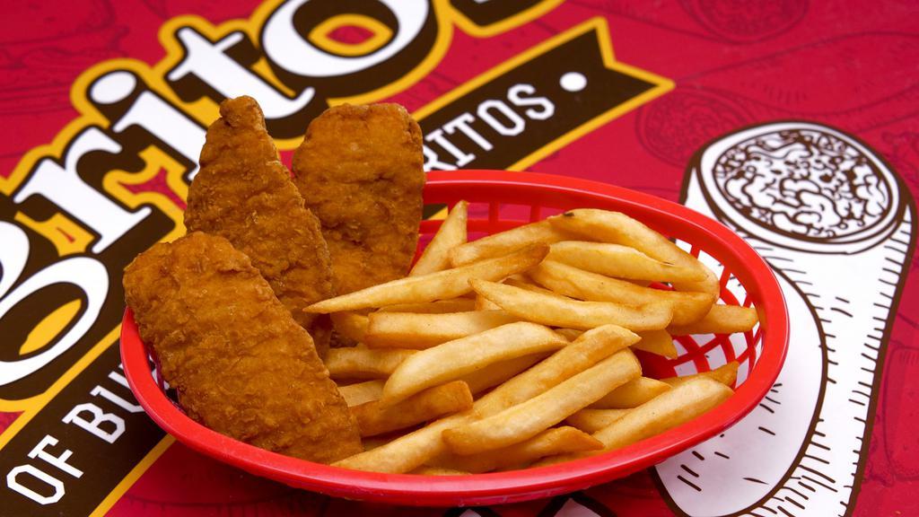 Kids Chicken Fingers Meal · 3 Crispy Chicken Tenders served with Fries!