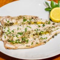 Lavraki · Gluten free. Whole fish for one person. Loup de mer-lean, mild, sweet and flaky white fish f...