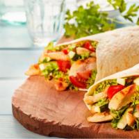 Cajun Spicy Chicken Burrito · Soft, flour tortilla stuffed with tender grilled chicken seasoned with our spicy Cajun spice...