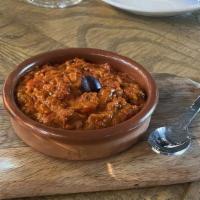Ajvar · A piquant red roasted pepper spread.