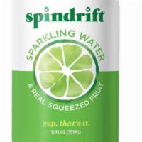 Lime Spindrift Sparkling Water · real squeezed fruit