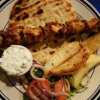 Chicken Souvlaki Platter · Chicken Kebab.