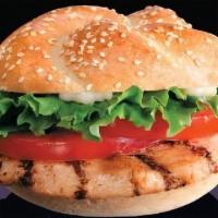 Grilled Chicken Sandwich · mayo, lettuce, tomato, and grilled chicken.