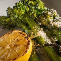 Grilled Broccolini
 · Broccolini with lemon and parmesan.