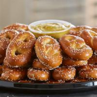 Mini Pretzel Party Tray · Pair your Mini Pretzel Party Tray with any 3 of our wide assortment of Pretzel Dips. This tr...