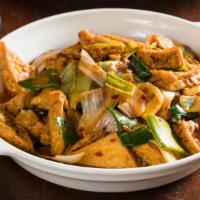 Country Style Bean Curd · Hot and spicy. With assorted vegetable.