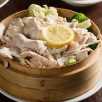 Steamed Chicken With Mixed Vegetables · Choose one- broccoli, string bean, snow peas, eggplant.