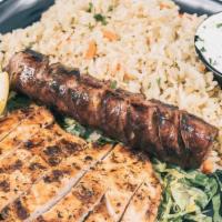 Grilled Chicken Breast & Greek Sausage Combo · Grilled Chicken Breast and Greek Sausage served with Rice or Fries or Lemon Potatoes,Side of...