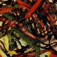 Grilled Vegetables · Grilled Eggplant, Zucchini, Squash, Peppers, Balsamic Glaze.